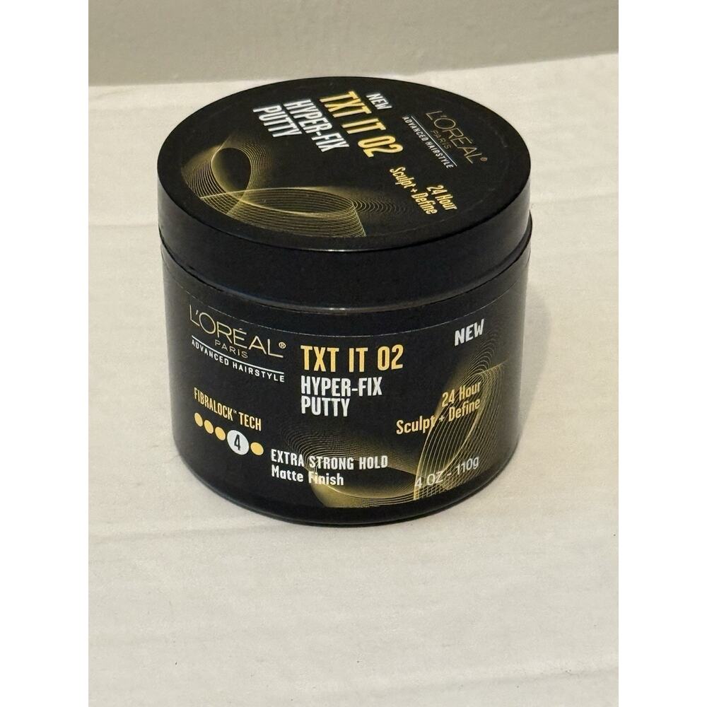 L'Oreal TXT IT 02 Hyper-Fix Putty Extra Strong Hold 4 Oz Hair Product- Matte